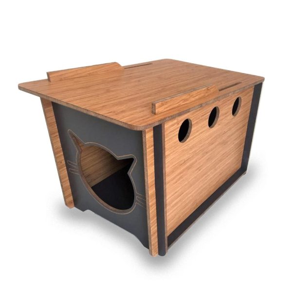 İndigo Küçük Irk Köpek Evi Kulübesi Minderli 32x52 Cmx32cm(h) - Görsel 4