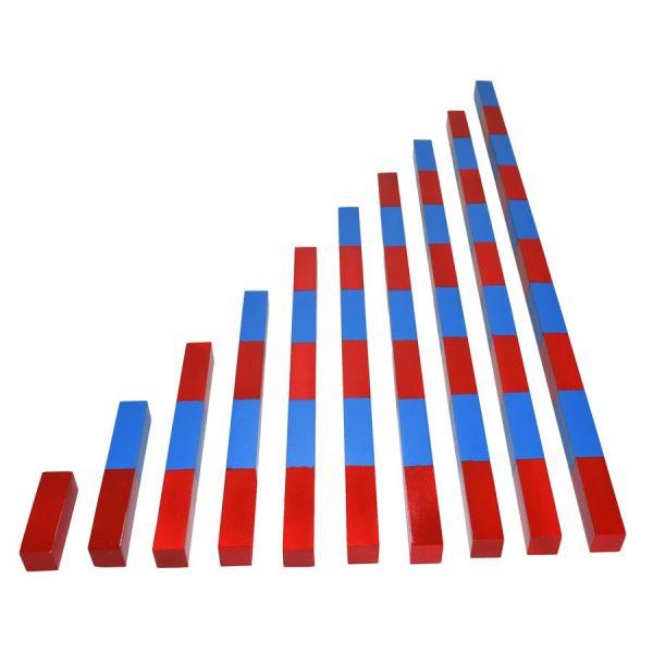 Montessori Sayı Çubuğu 10 cm Ritmik Matematik Materyali - Görsel 2