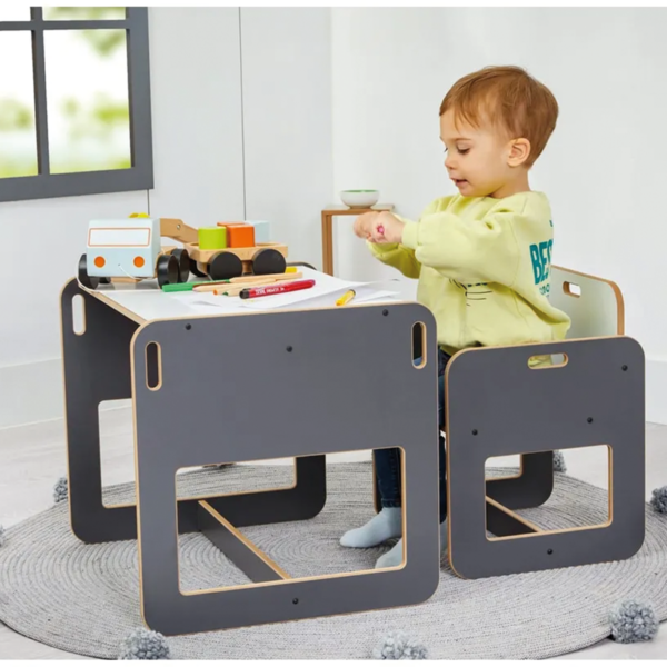 Woo Montessori Çocuk Aktivite Masası ve Sandalyesi